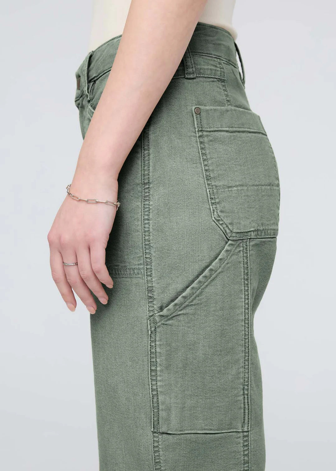 Stretch Canvas Utility Pant-Pine