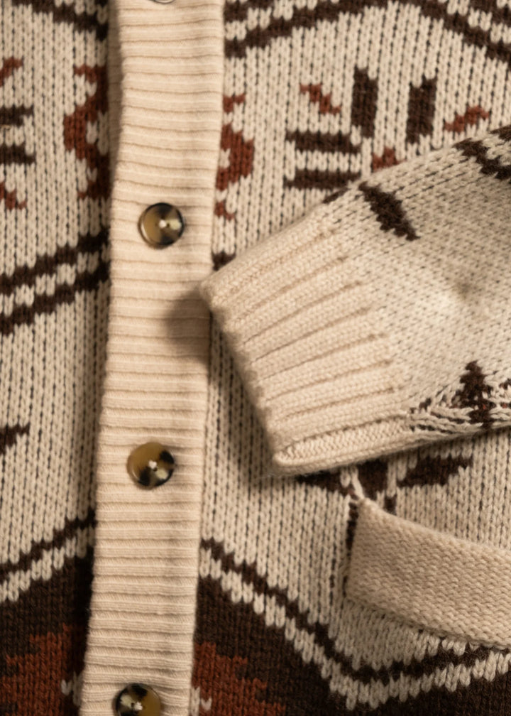 Wincha Shawl Collar Sweater-Natural