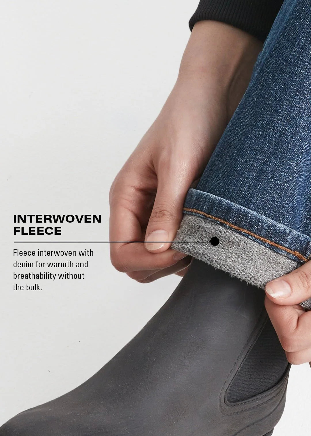 Tech Fleece Denim High Rise Straight-Dark Indigo