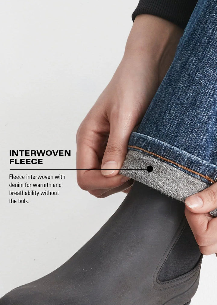Tech Fleece Denim High Rise Straight-Dark Indigo