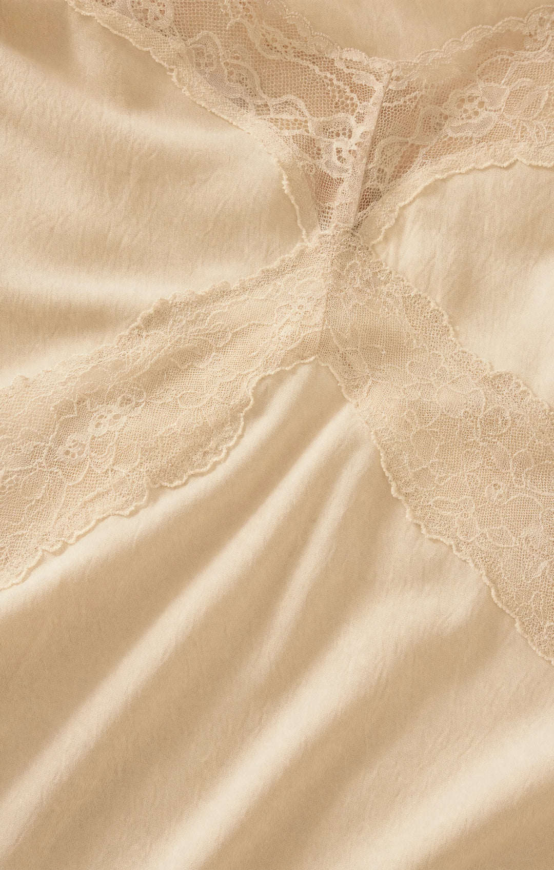 Bruna Lace Inset Midi Dress-Chalk
