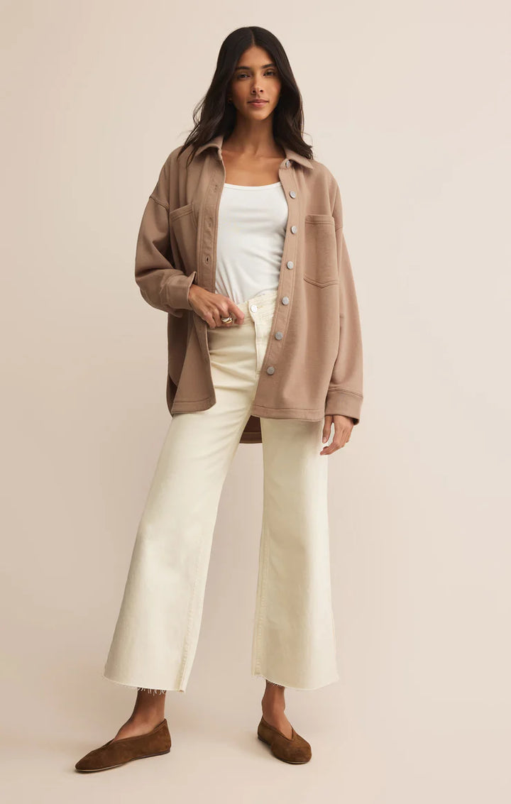 All Day Knit Jacket-Iced Coffee (ICF)