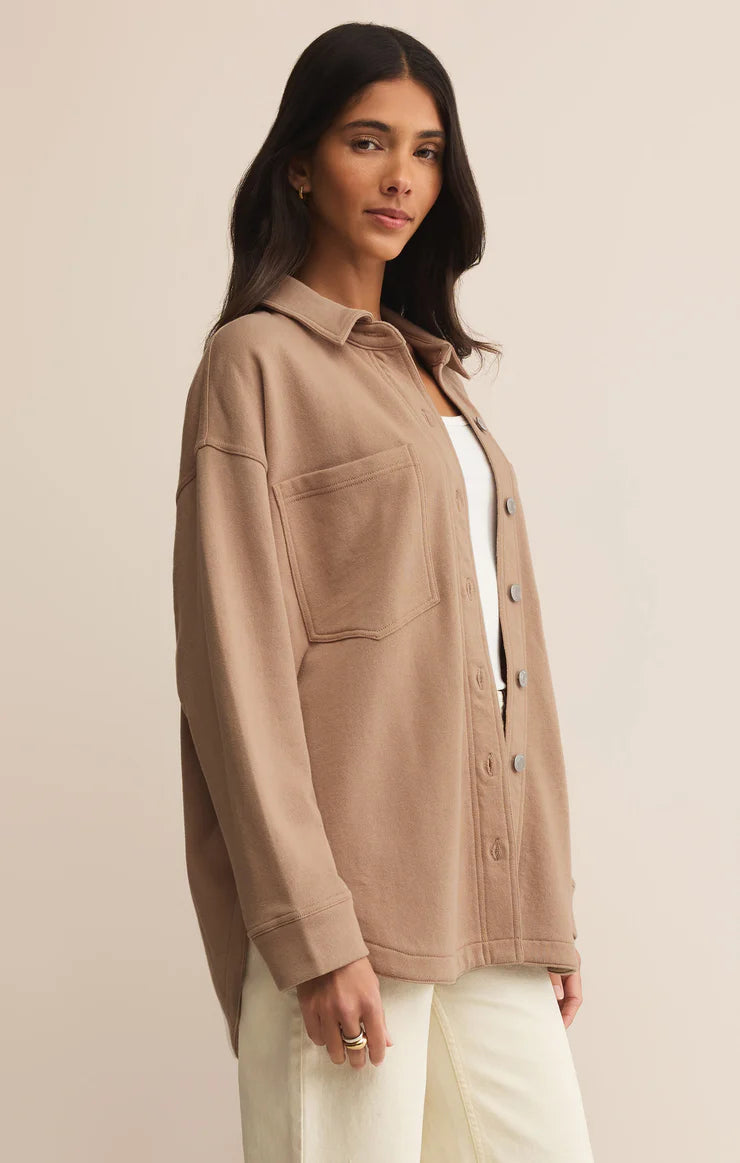 All Day Knit Jacket-Iced Coffee (ICF)