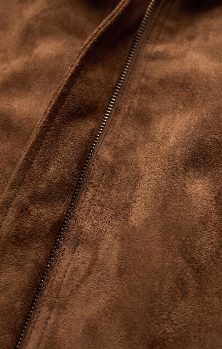 Corin Bubble Hem Jacket-Saddle Suede