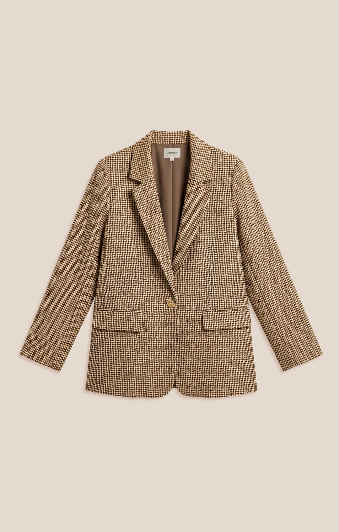 Evan Check Blazer-Dark Chocolate