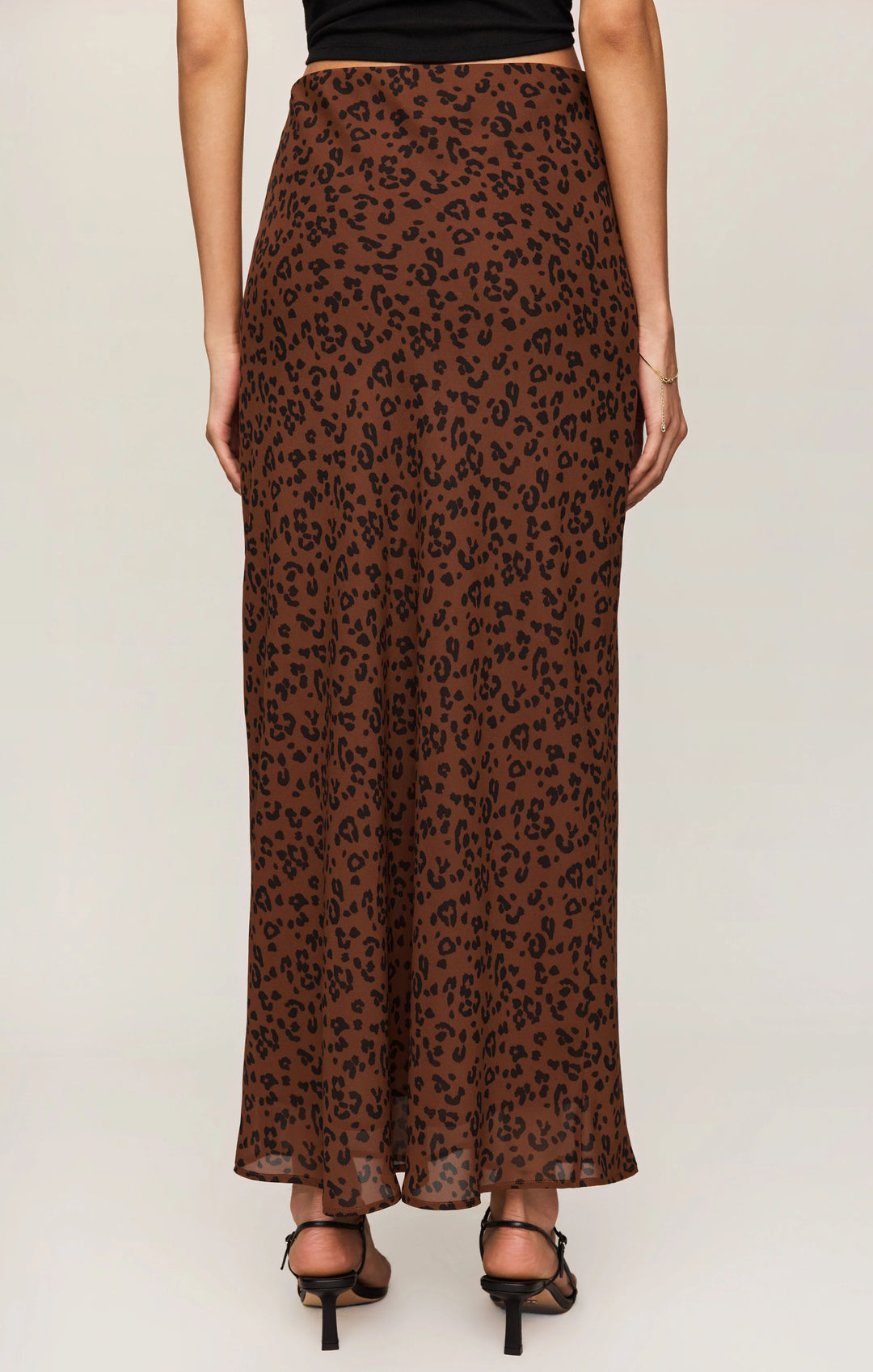Europa Leopard Skirt-Burnt Umber
