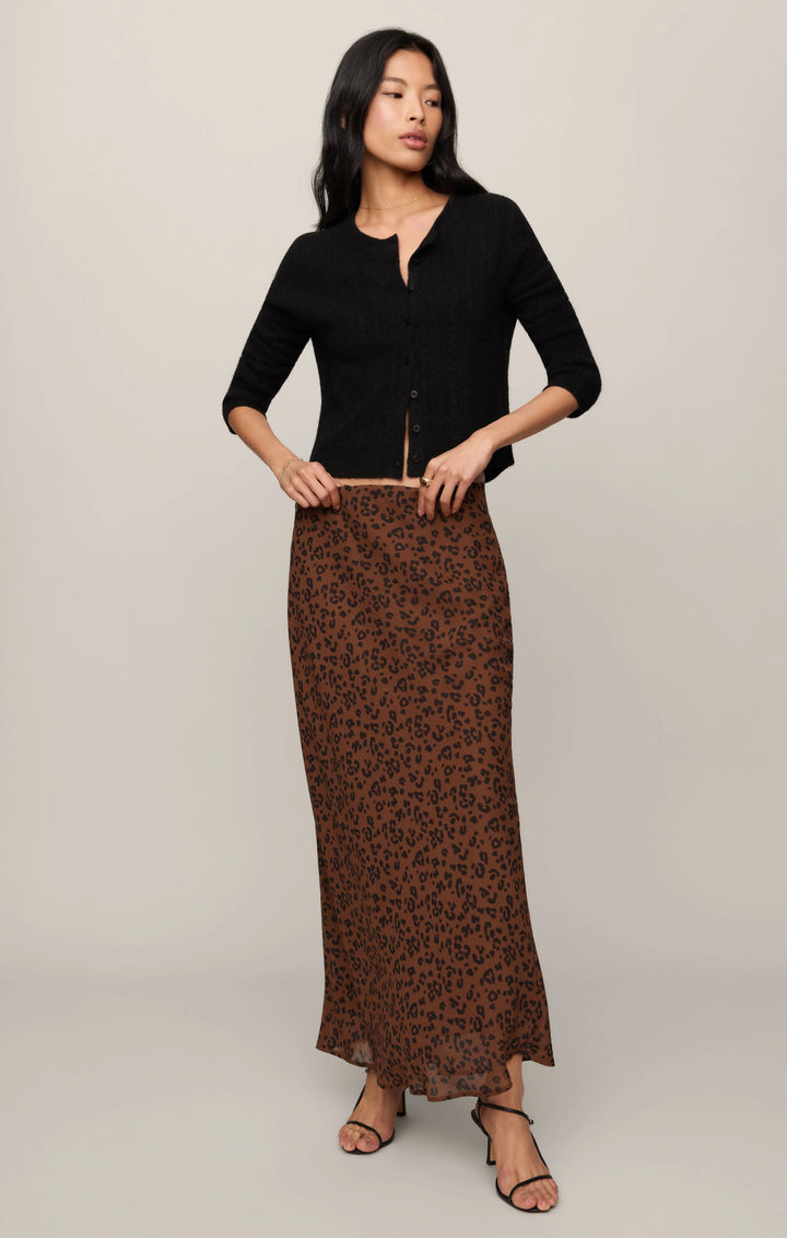 Europa Leopard Skirt-Burnt Umber