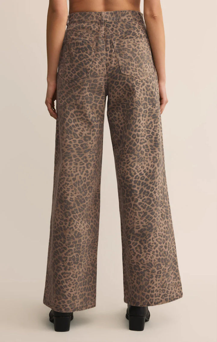 Marli Denim Leopard Pant-Desert Tan (DTN)