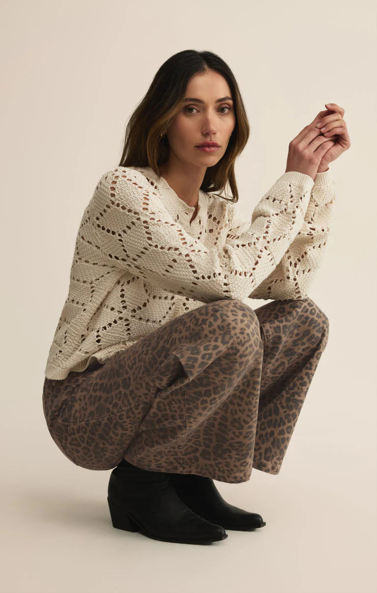 Marli Denim Leopard Pant-Desert Tan (DTN)