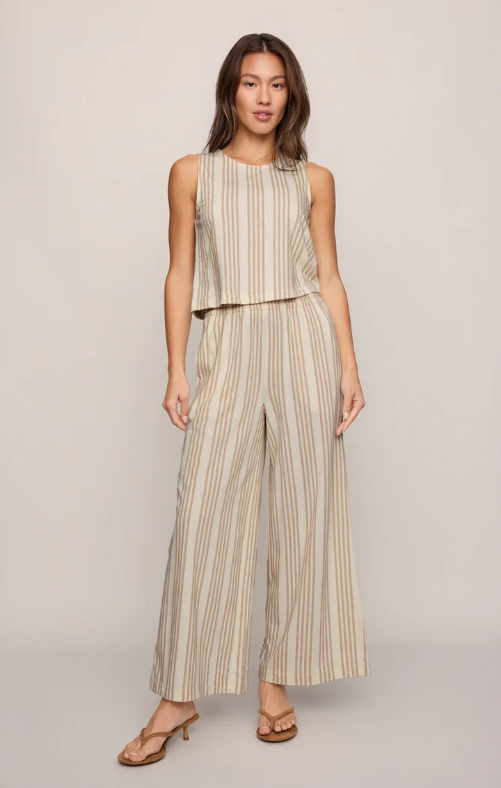 Sloane Knit Striped Top-Cloud