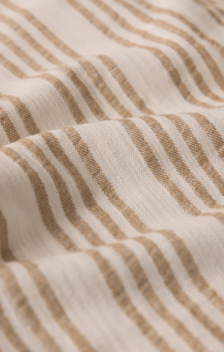 Sloane Knit Striped Top-Cloud