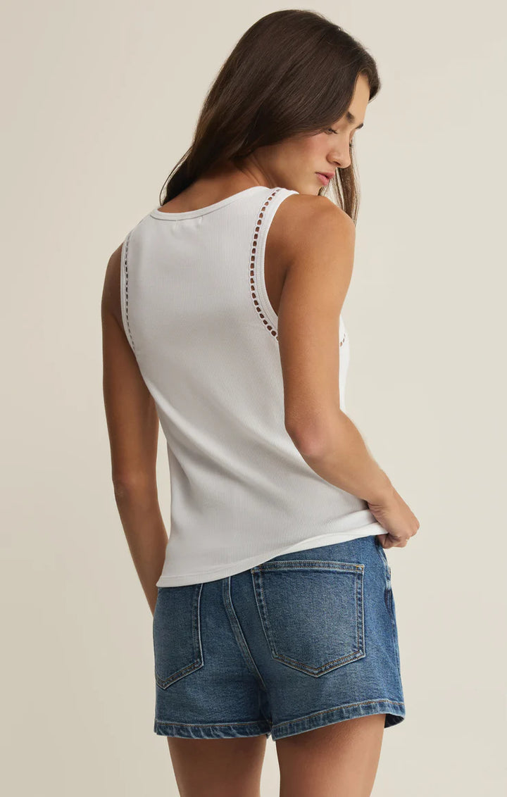 Boa Rib Tank-White