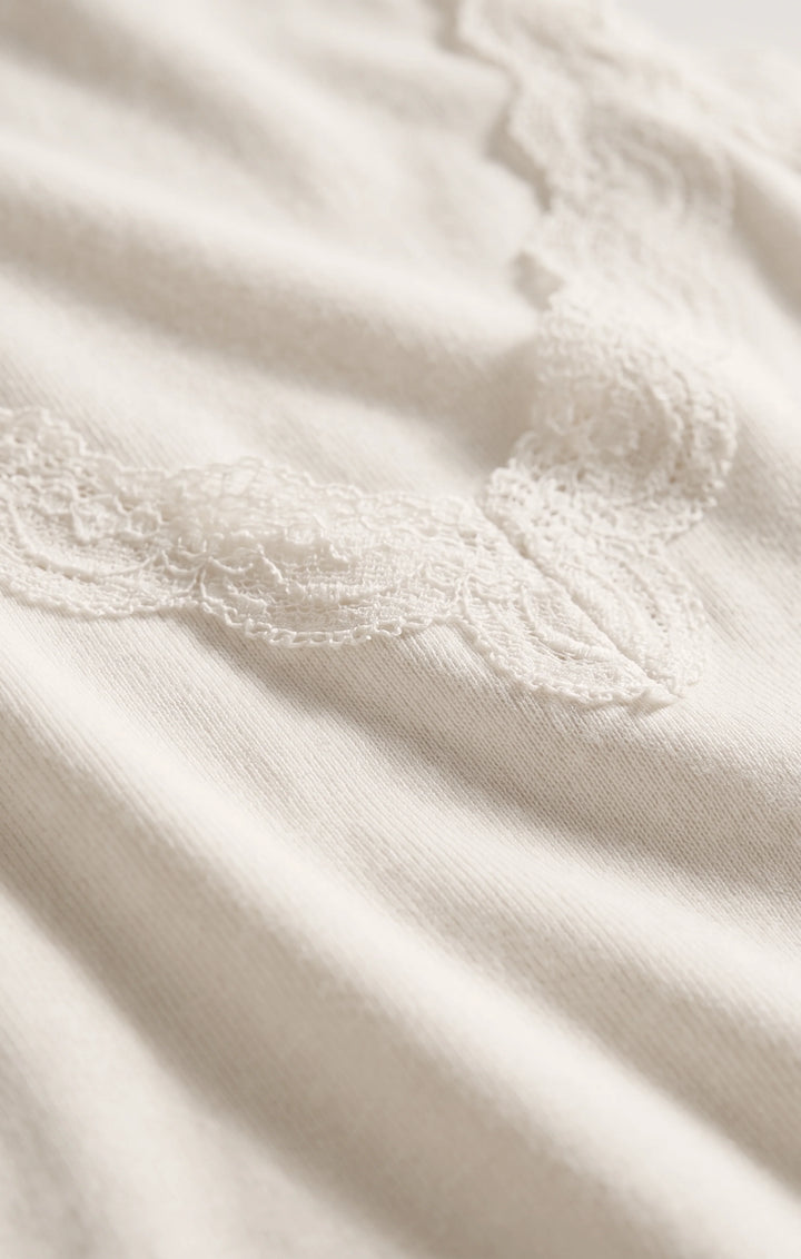 Eve Lace Tank-Sandstone
