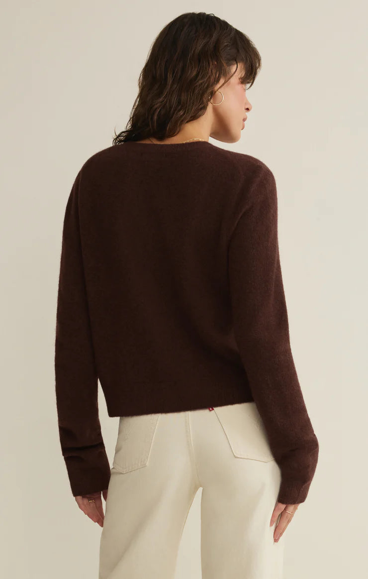 Medina Cardigan - Chocolate Cherry (CLC)