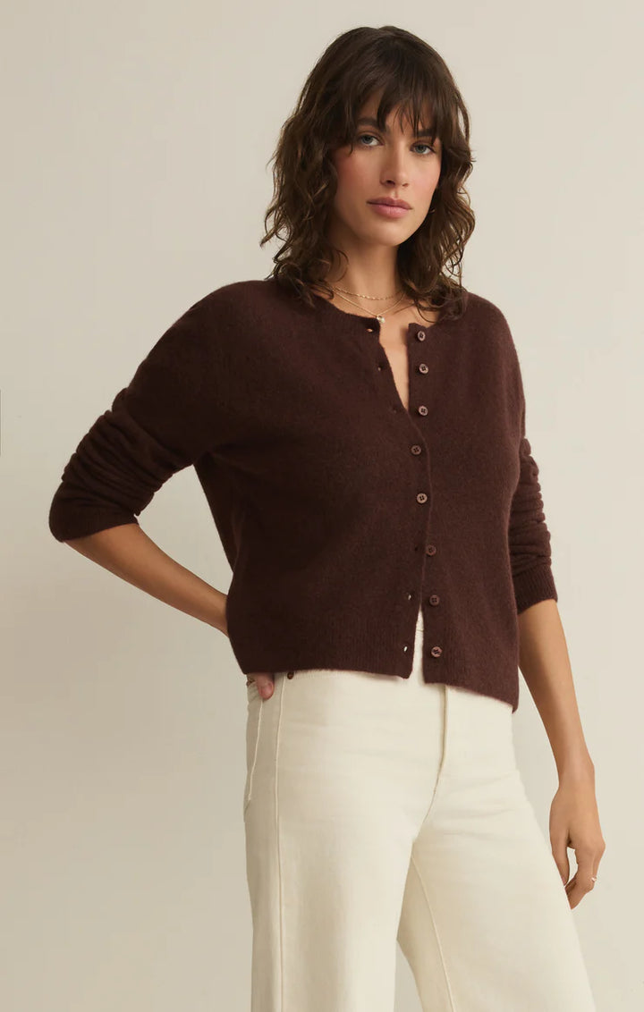Medina Cardigan - Chocolate Cherry (CLC)