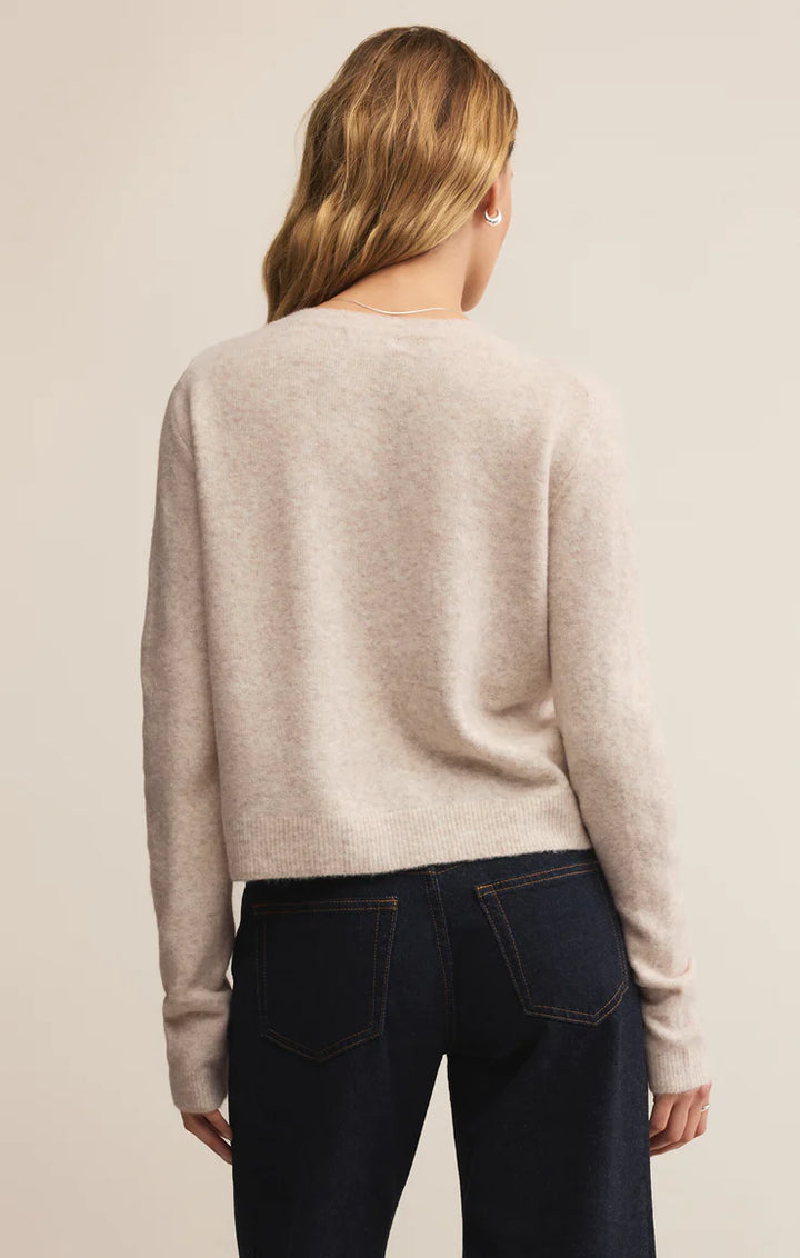 Medina Cardigan - Light Oatmeal Heather