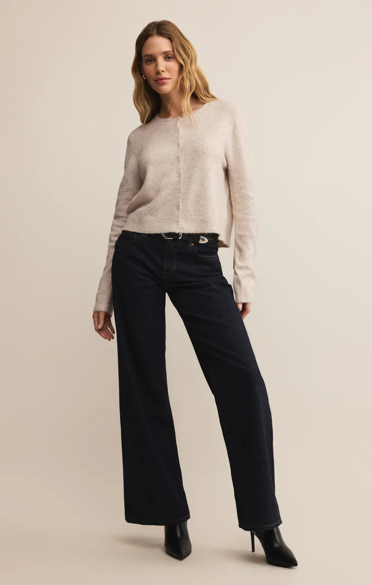 Medina Cardigan - Light Oatmeal Heather