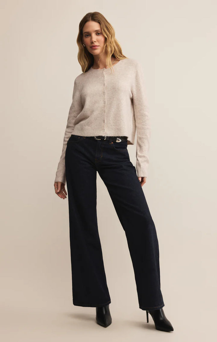 Medina Cardigan - Light Oatmeal Heather