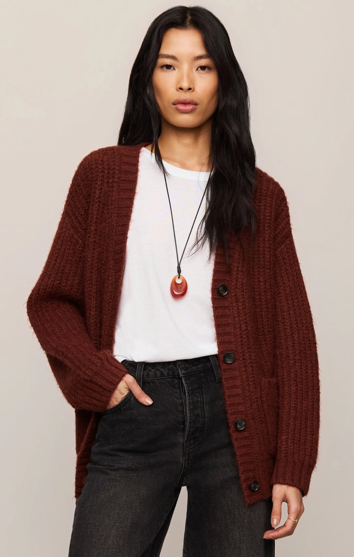 Whitmore Cardigan-Velvet Rouge