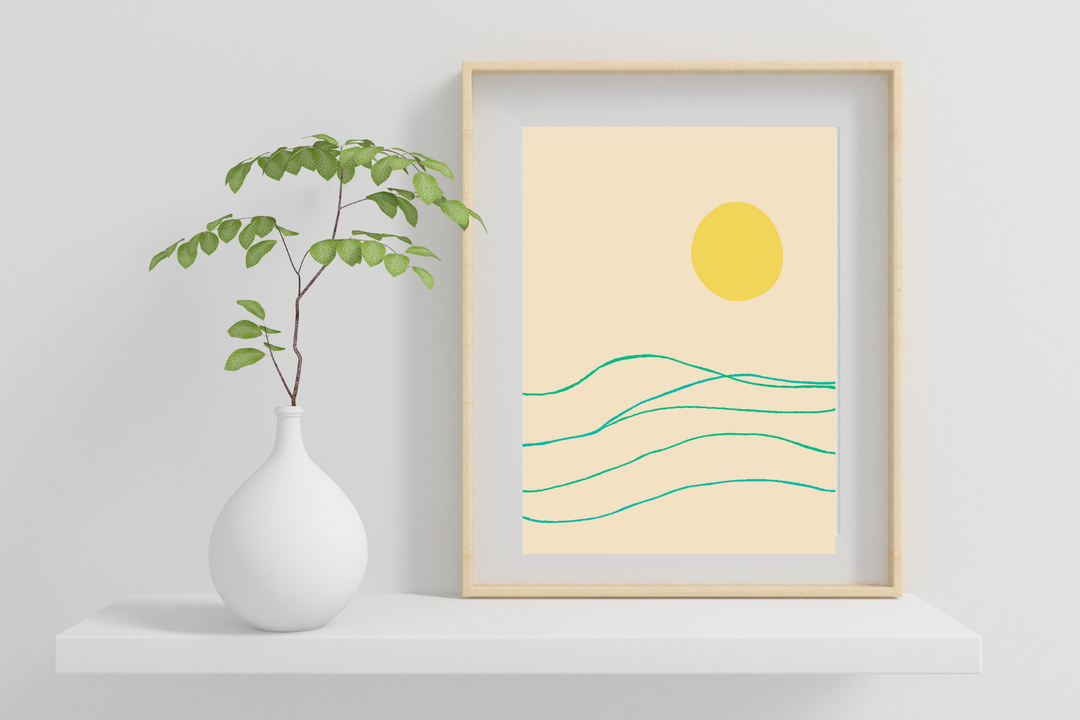 Simple Waves Print