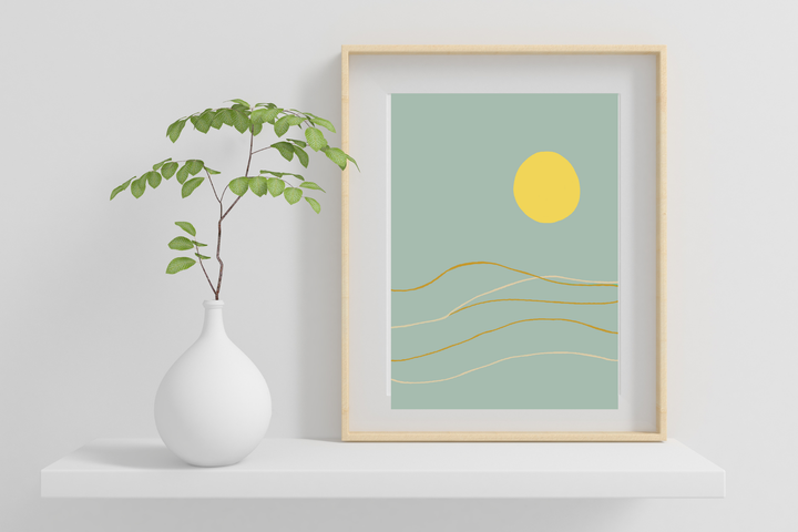 Simple Waves Print