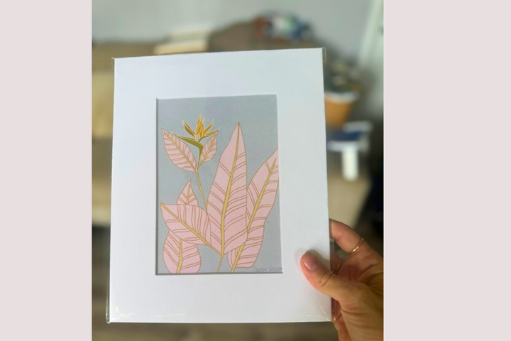 Boho Bird of Paradise Print