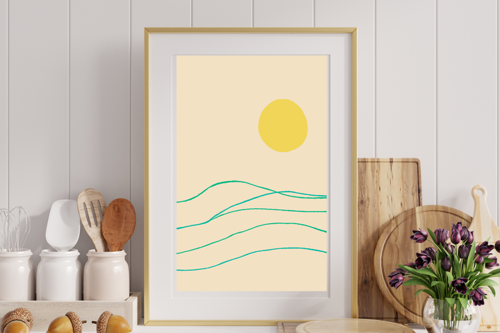 Simple Waves Print