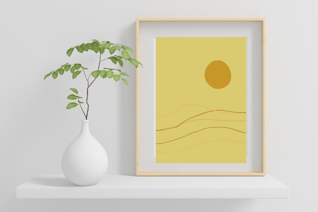 Simple Waves Print