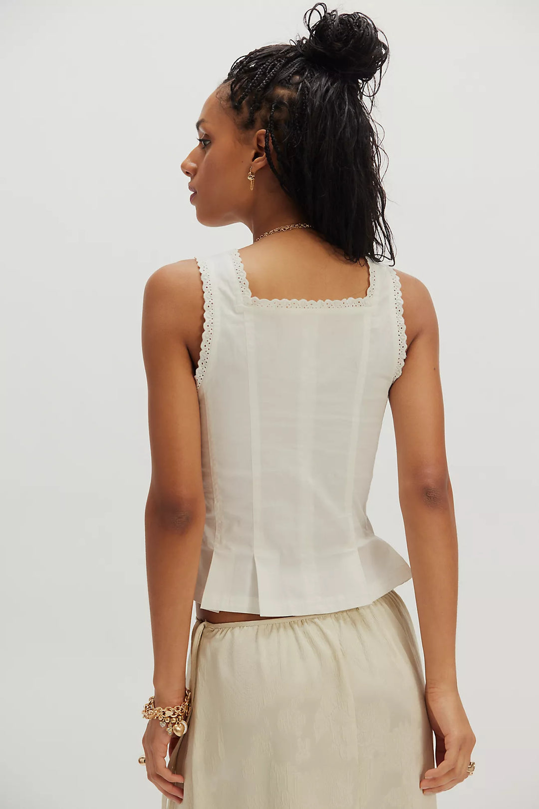 BRIDGETTE CORSET TOP SOLI / CLEAN IVORY