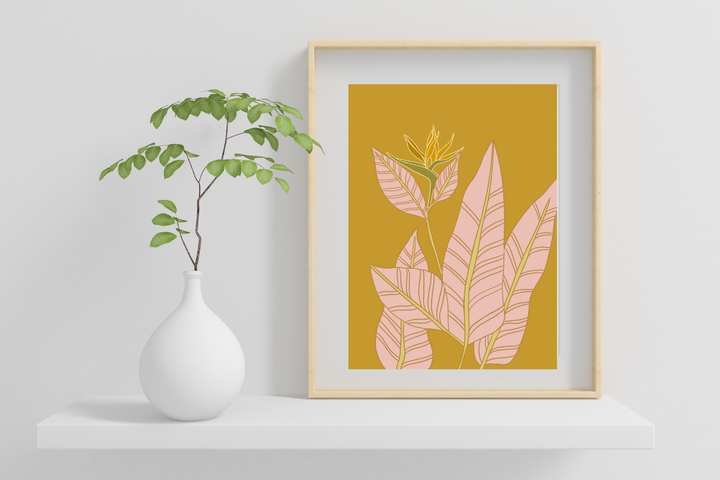 Boho Bird of Paradise Print