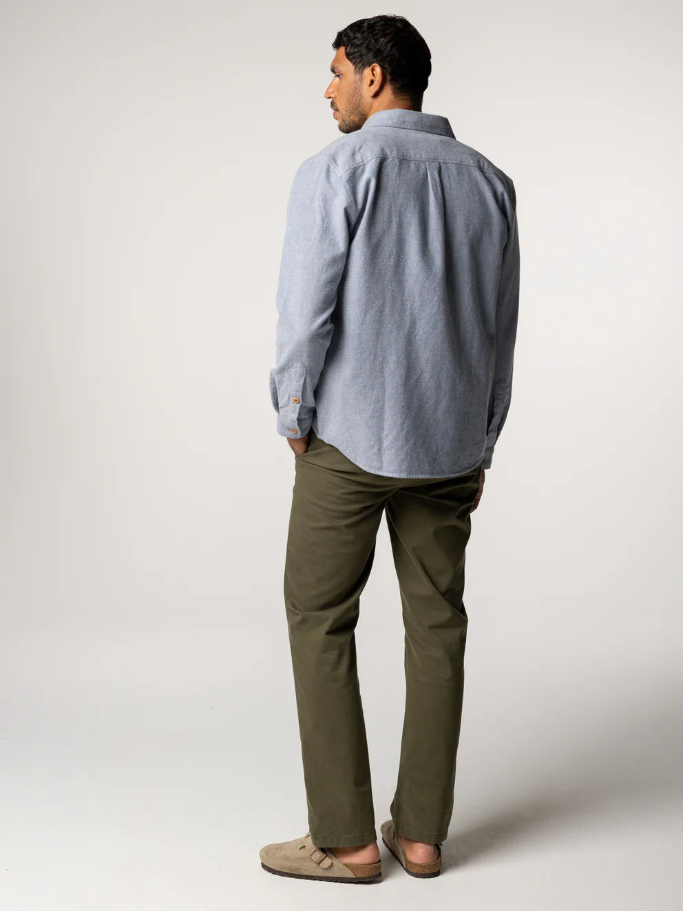 Gylly Shirt-Indigo Dobby