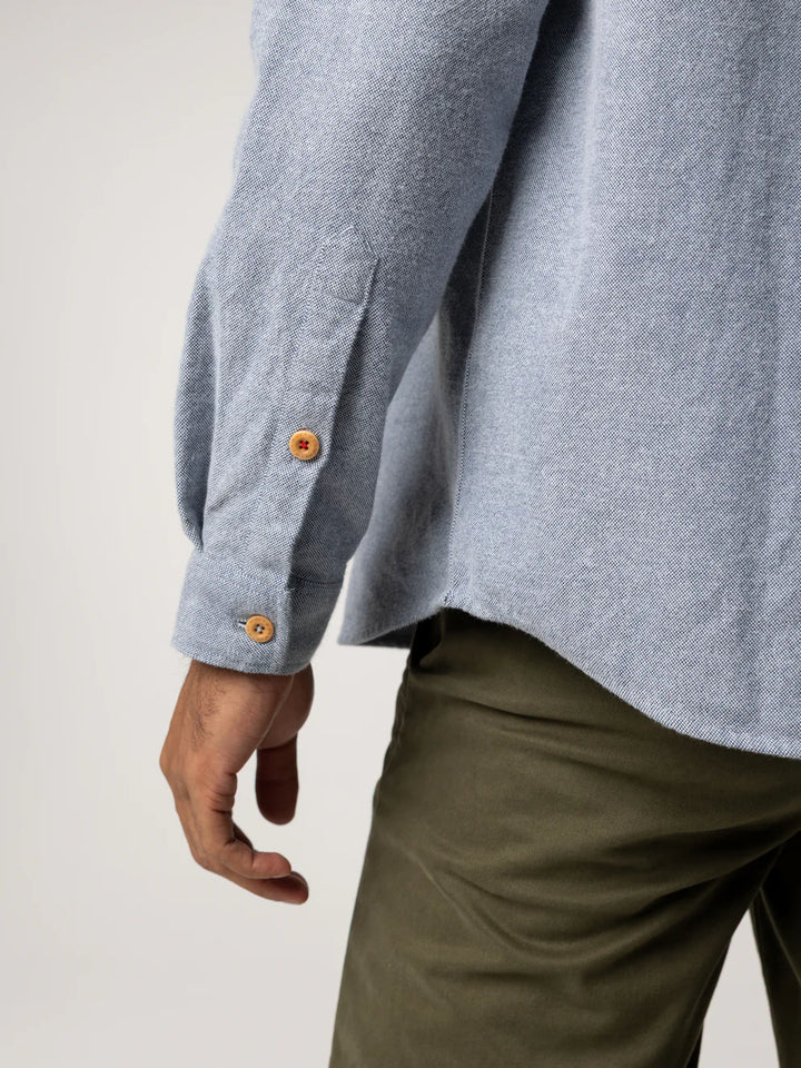 Gylly Shirt-Indigo Dobby