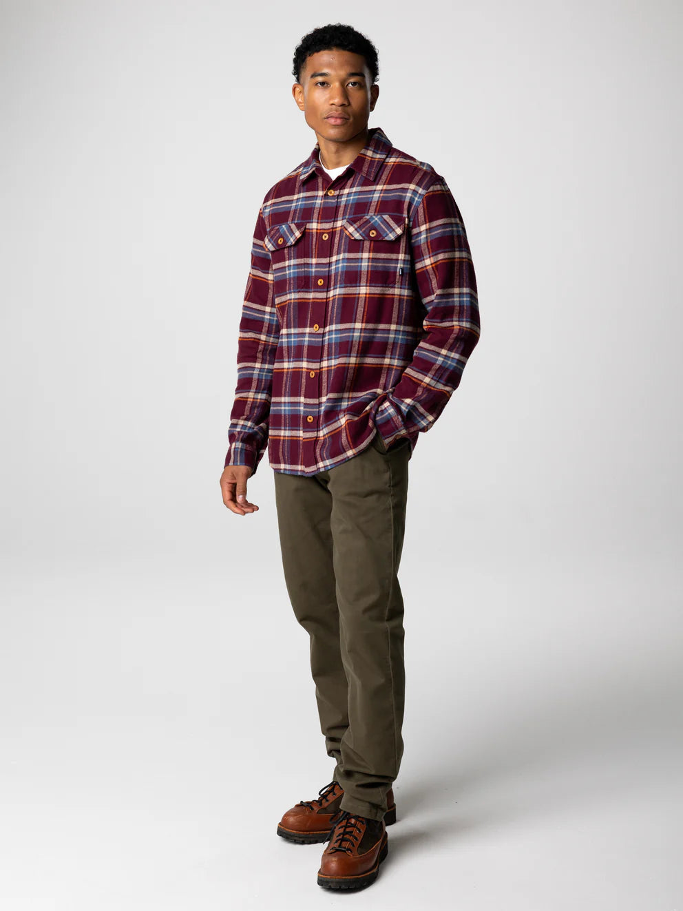 Beardsmore Shirt-Plum Check