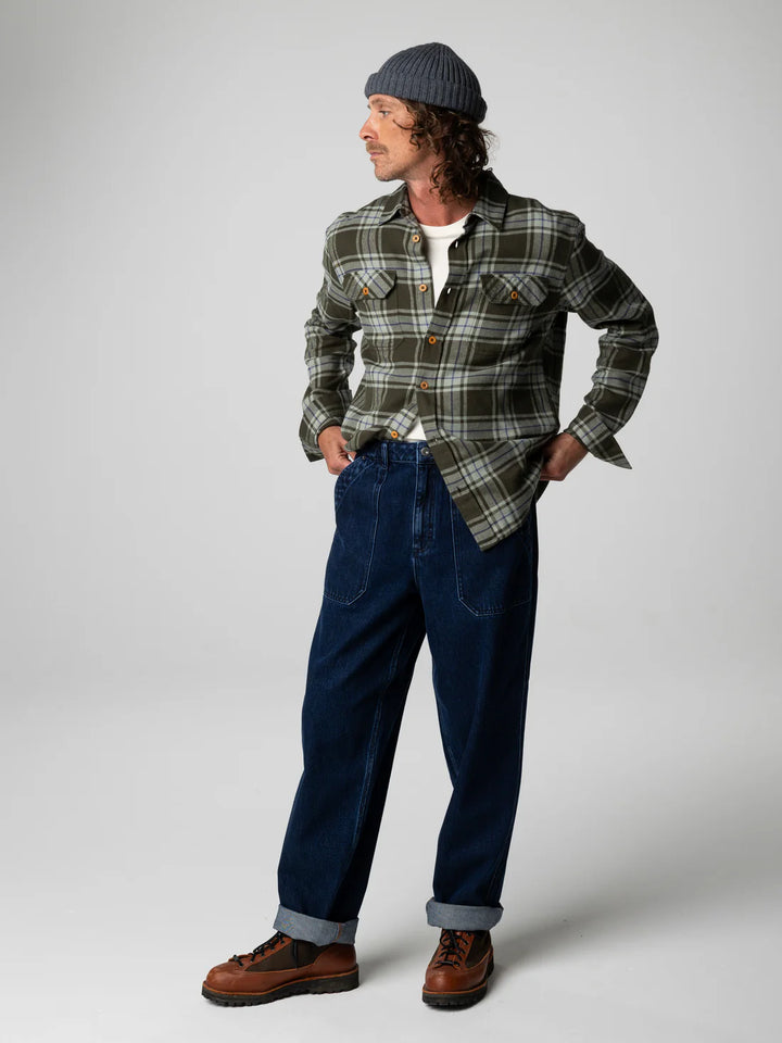 Beardsmore Shirt-Timber Green Check