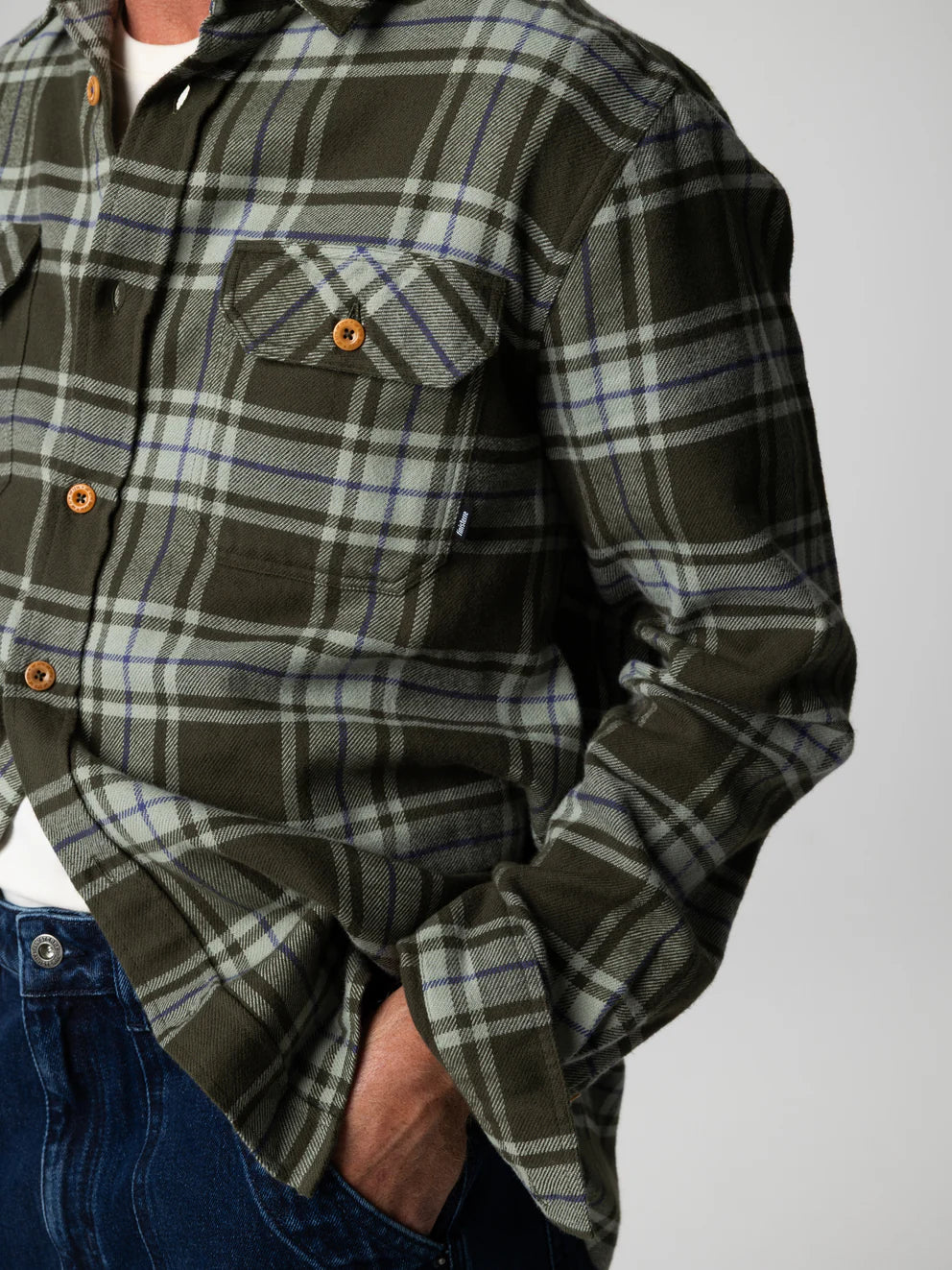 Beardsmore Shirt-Timber Green Check