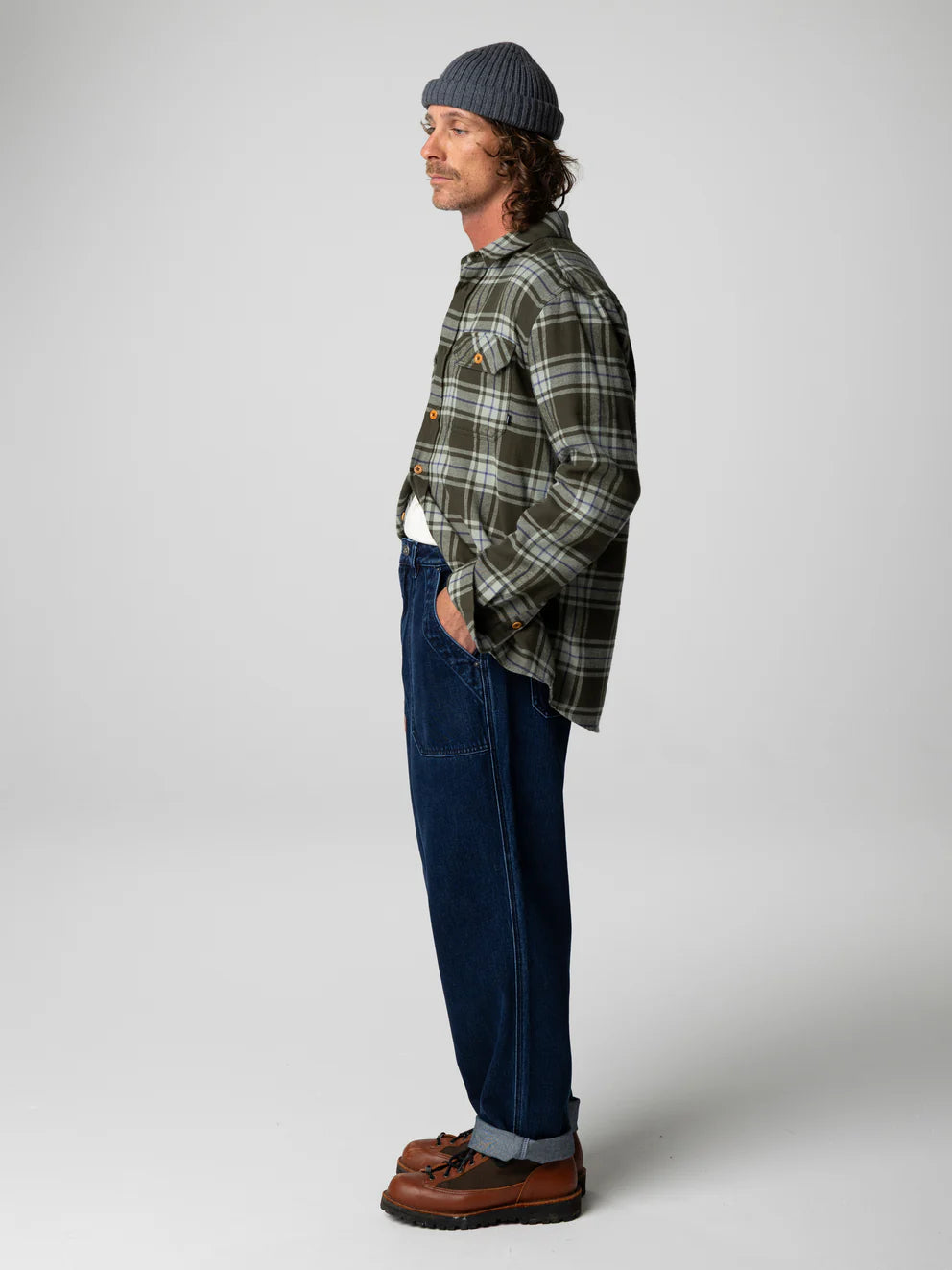 Beardsmore Shirt-Timber Green Check