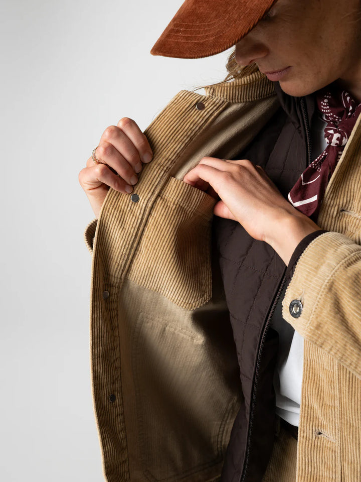 Yarrel Cord Jacket-Flint