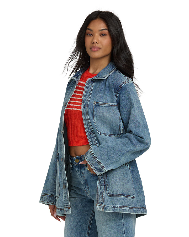 DENIM CHORE COAT-ATLANTIC DEEP