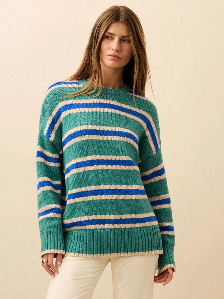 Heirloom Cotton Summit Pullover-Shoreline Green