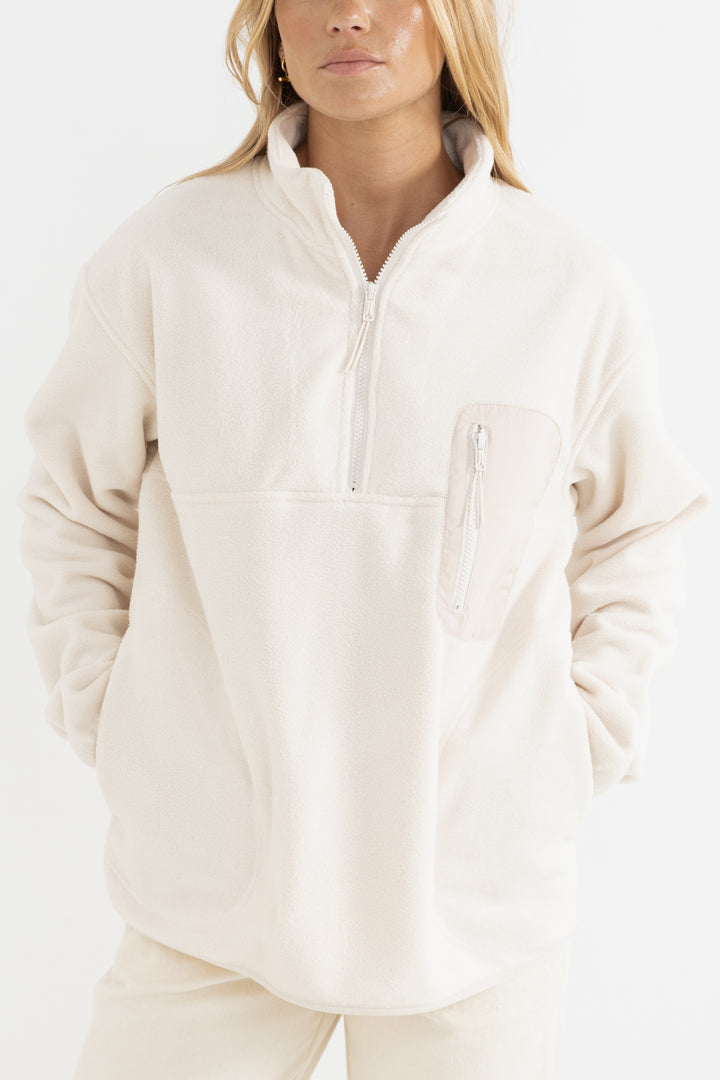 keep me cozy polar fleece-stone