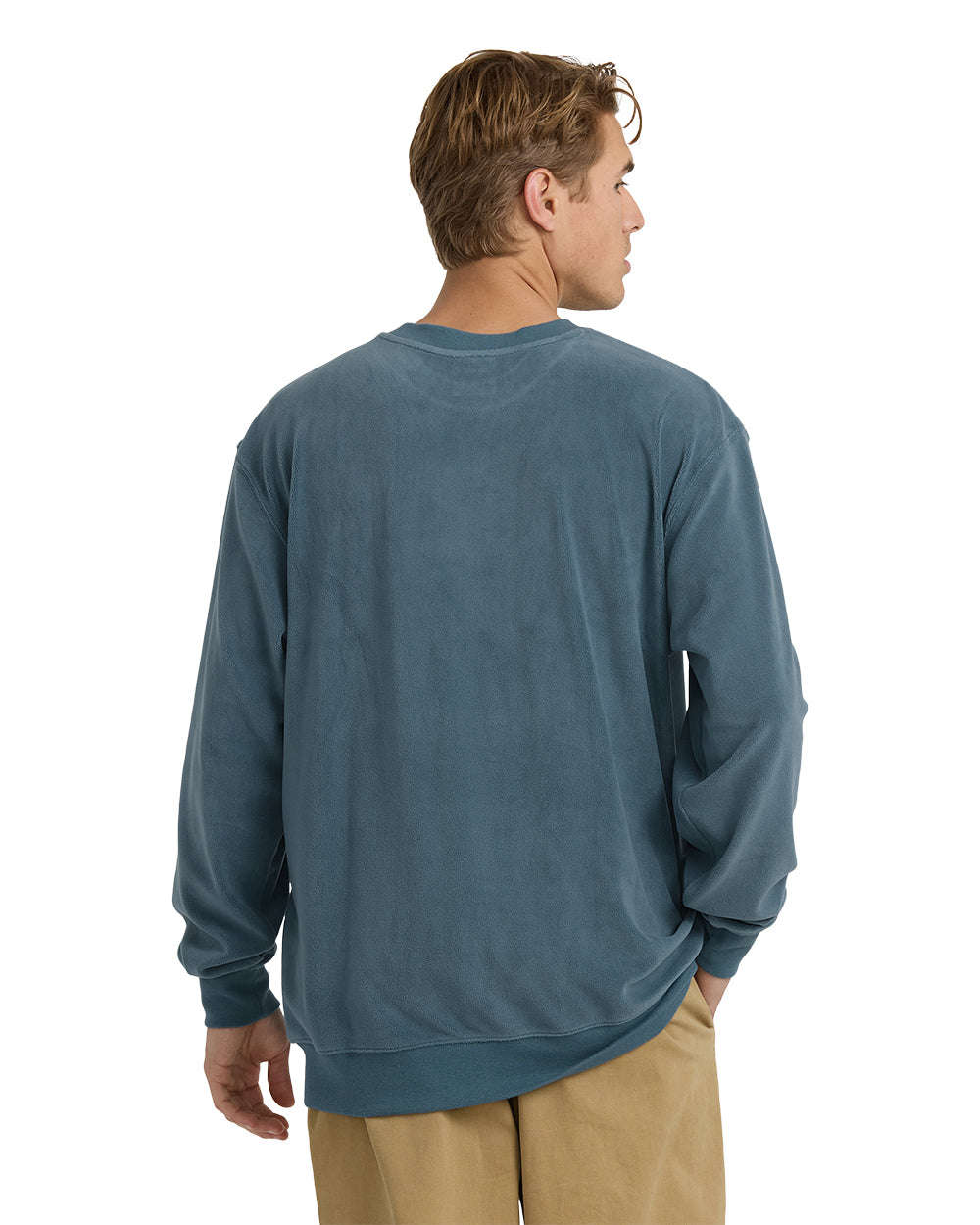 TORCHED CREW-RUSTIC BLUE