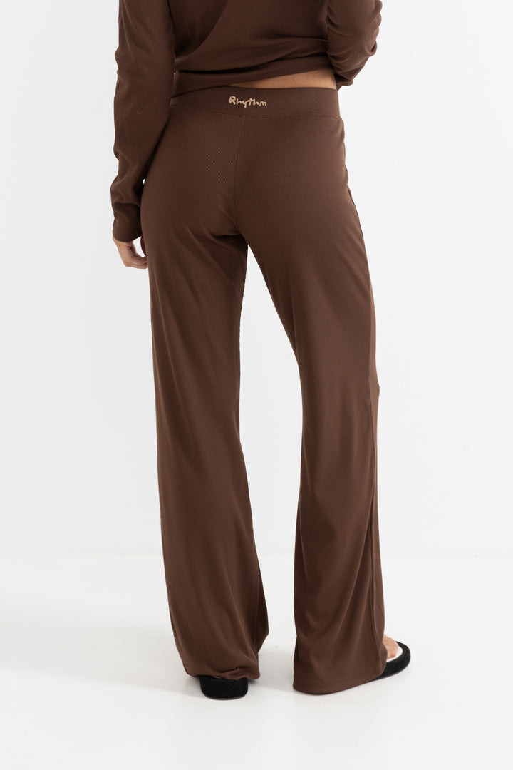 jessie wide leg leisure pant-chocolate