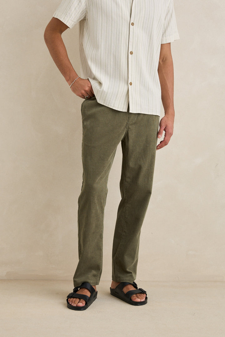 cord jam pant-olive