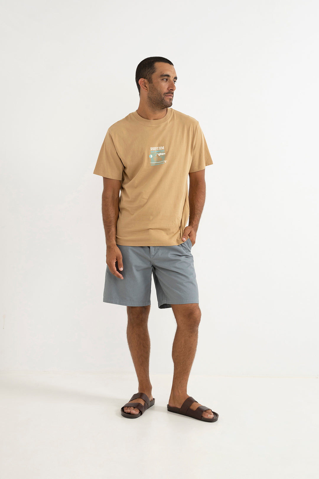 slide ss t-shirt-clay