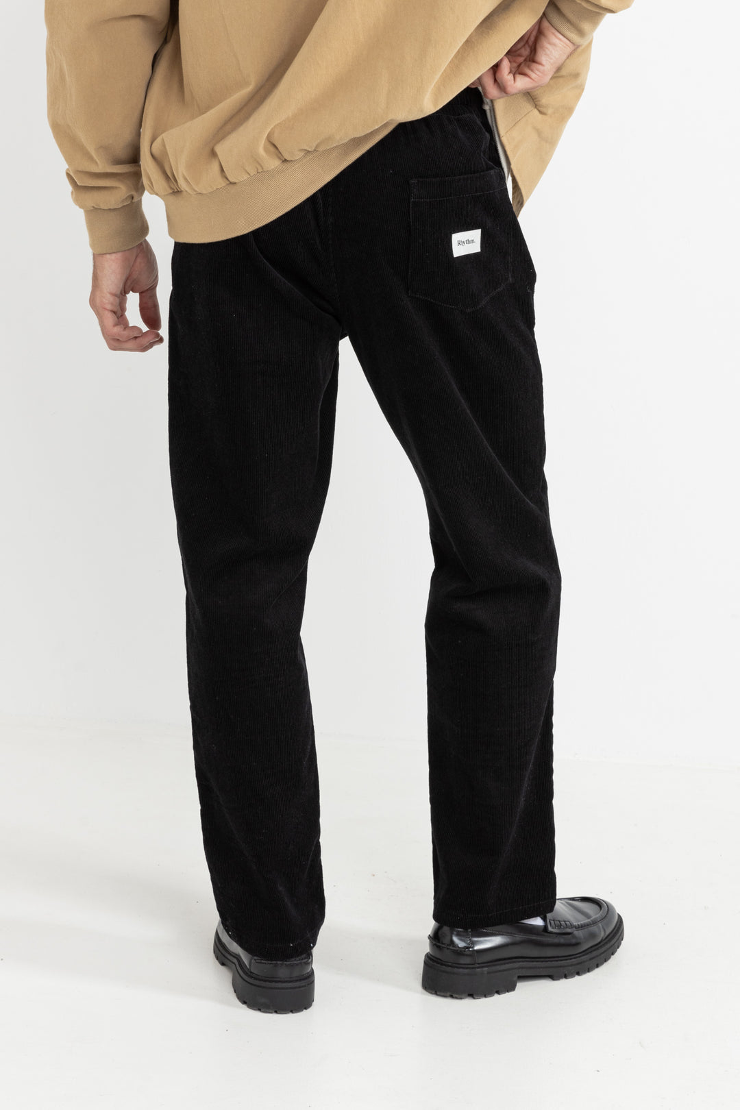 cord jam pant-black
