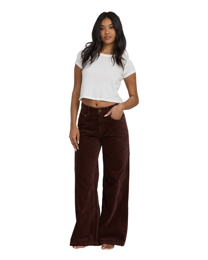 UNCUT CORD PANT-TEAK