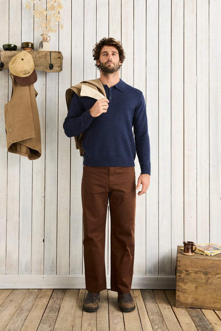 raising pant-brown