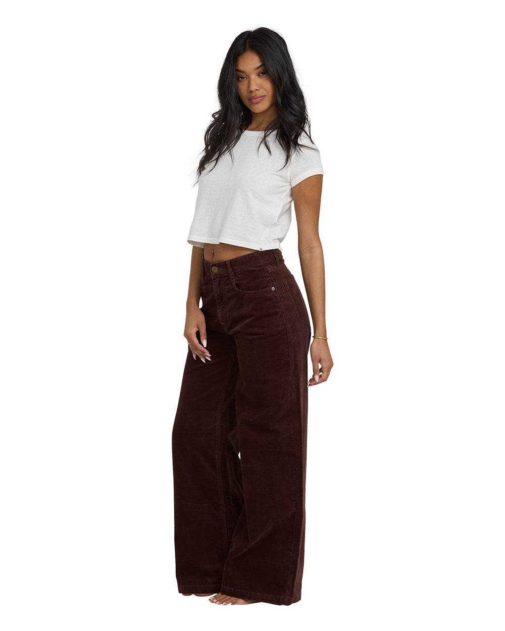UNCUT CORD PANT-TEAK