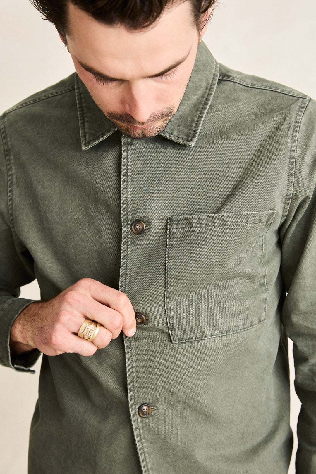 field guide ls shirt-stone