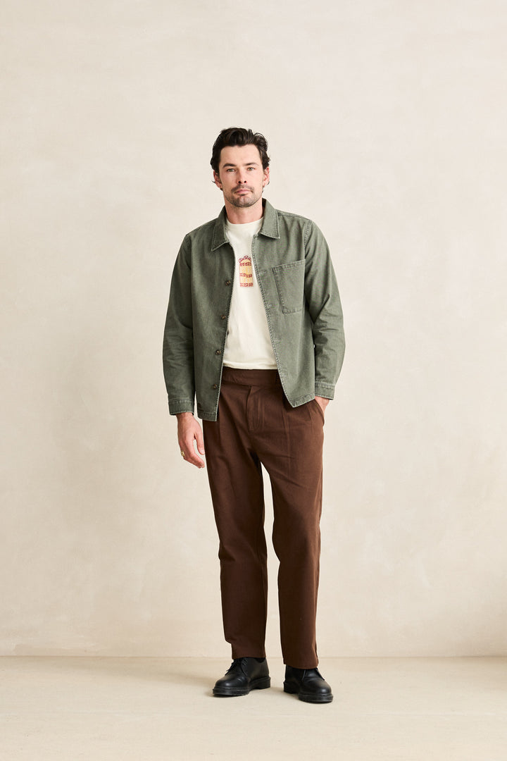 field guide ls shirt-stone